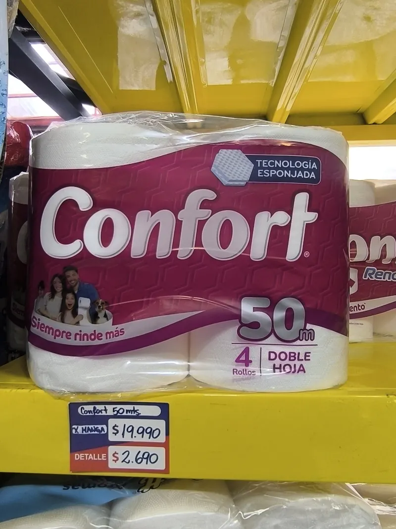 Papel higiénico Confort doble hoja