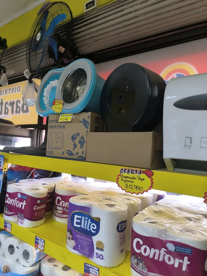 Toalla de papel en rollo y dispensadores